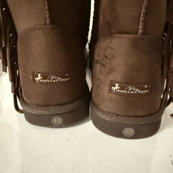Brown Embellished Western Boots - Picture 3 of 4
